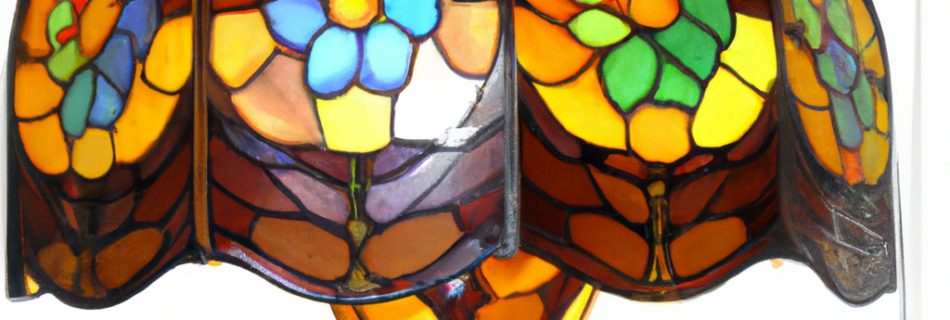 Lampadaire Tiffany Art Déco